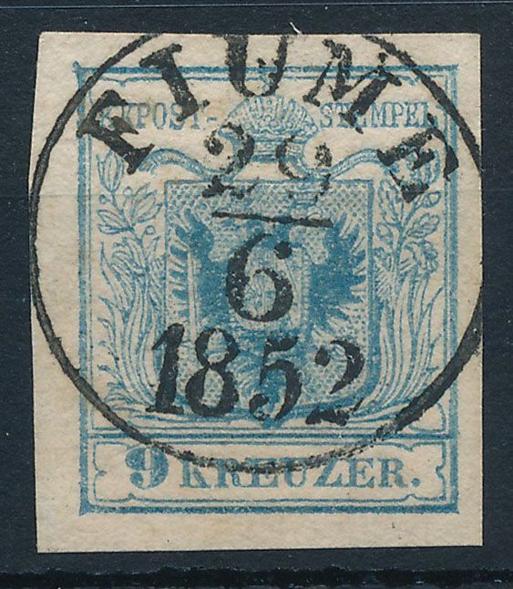 1852. 9 kr FIUME