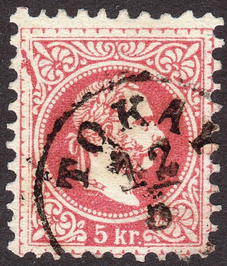 1867. 5 kr lemeztöréssel