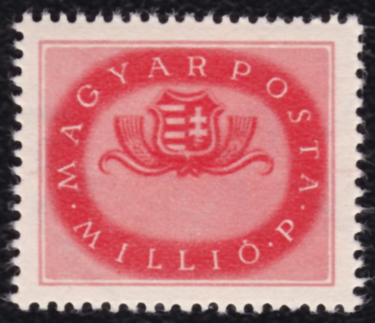 1946. Milliós 1 millió Pengő értékszám nélkül